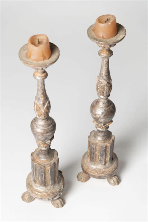 Pair Of Antique Italian Candlesticks Nikki Page Antiques