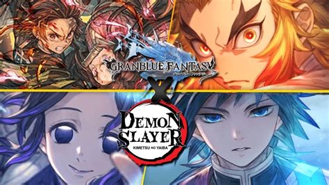 Granblue Fantasy X Demon Slayer Collab Tanjiro Rengoku Shinobu And