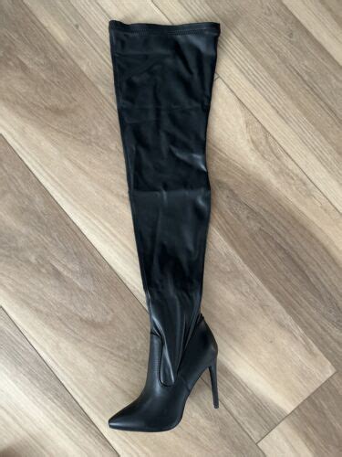 Azalea Wang Mindful Extreme Thigh High Stretch Boot Slim Fit Stiletto