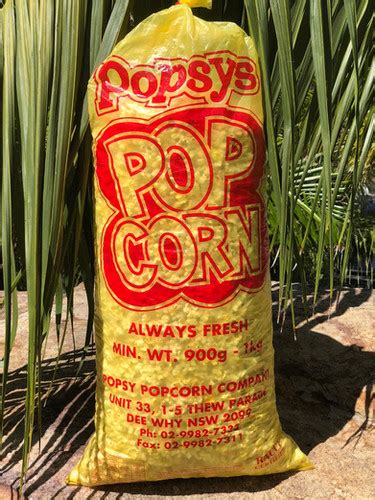 1kg Bag Pre Popped Movie Popcorn Popsypopcorn