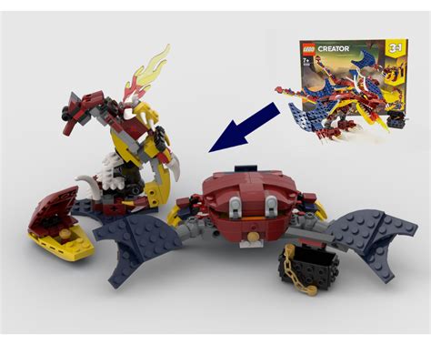 Lego 31102 fire dragon moc alternate bearded fire cobra.the lego 31102 3 in 1 creator fire dragon set was new out in january 2020 and i haven't seen a lot. LEGO MOC-39762 31102 Sea Creatures Alternative Build ...