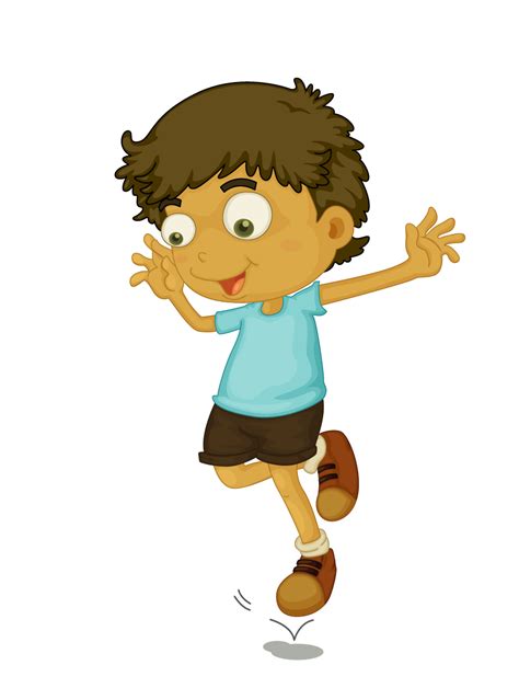 Jumping Child Clip Art Cartoon Boy Png Download 840