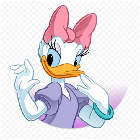Daisy Duck Face Mickey Mouse Round Logo Png Image Citypng The Best