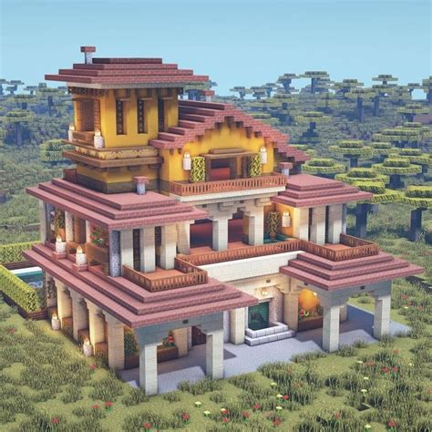 Mythicbuilds On Instagram “minecraft Gorgeous Spanish Villa 🏝️😘 Rate