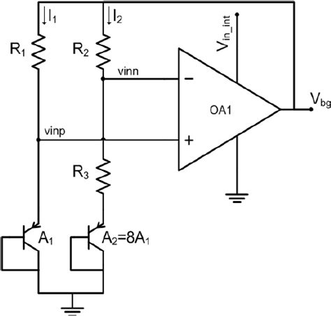 Typical Architecture Of A Cmos Bandgap Reference Circuit Download