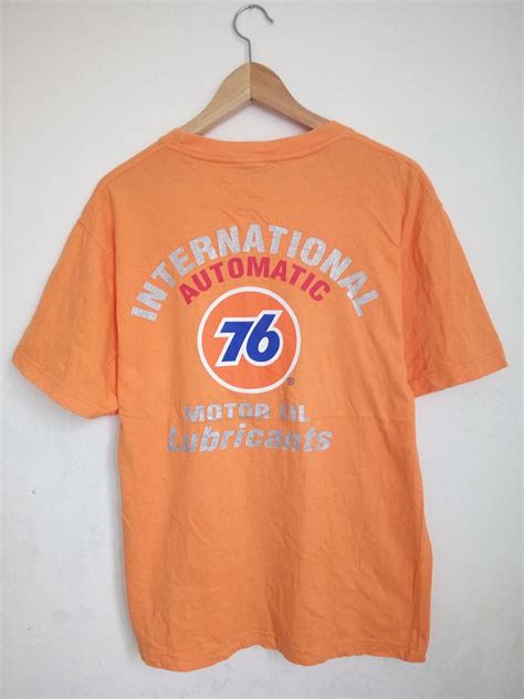 Summer Sale Vintage 90s 76 Lubricants Internatioal Automatic Orange
