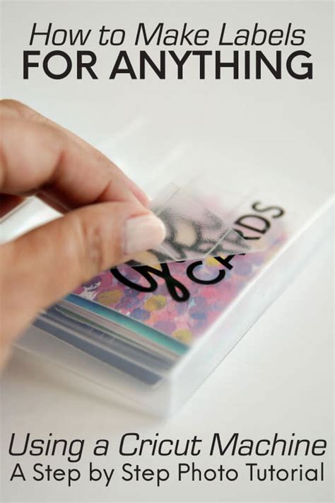 How To Make Labels Using A Cricut Machine From 30daysblog