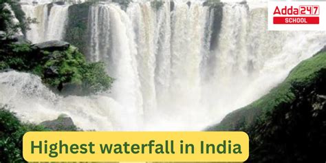 Highest Waterfall In India List 2023