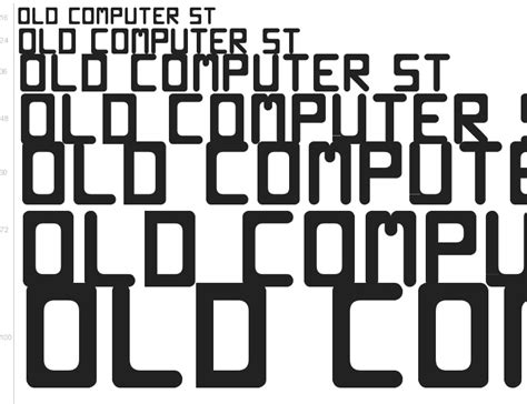 Free Font Old Computer St By Southype