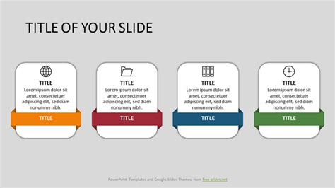 Rectangular Shapes With Labels Free Infographic Template