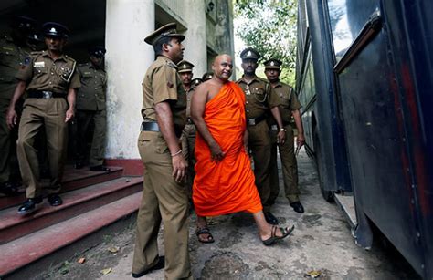 Sri Lanka Arrests Buddhist Monk After Protest Against Rohingya Muslims Onlanka News Sri Lanka