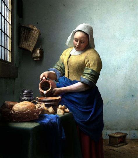 Johannes Vermeer The Milkmaid One Objectivists Art Object Of The Day