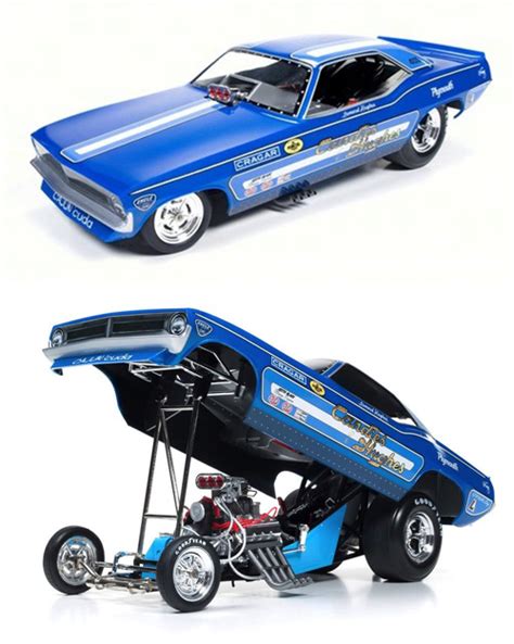 1970 Plymouth Cuda Candies And Hughes Funny Car Details Diecast Cars