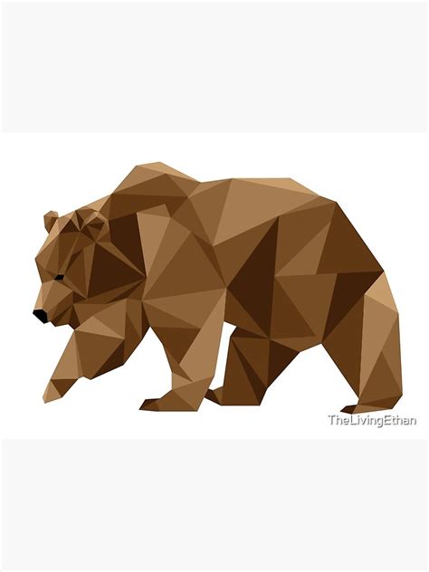 Geometric Bear Art Print For Sale By Thelivingethan Redbubble