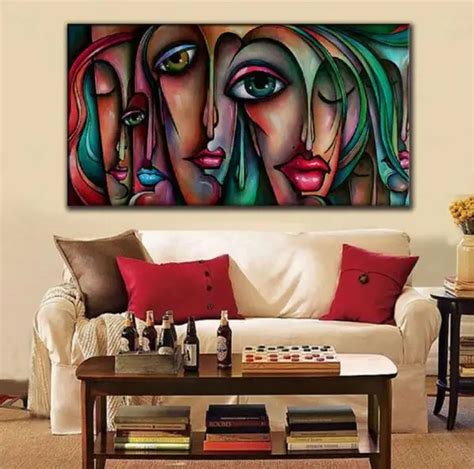 Hand Painted Oil Painting People Sex Girl Big Eyes Wall Art Handmade Oil Painting Big Eye Girl