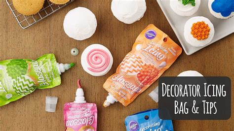 Frosting is stiffer and pipes well and consists of cream or butter. Add Quick Details to Cakes with the Wilton Icing Pouch ...
