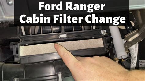 How To Replace A Ford Ranger Cabin Air Filter Remove