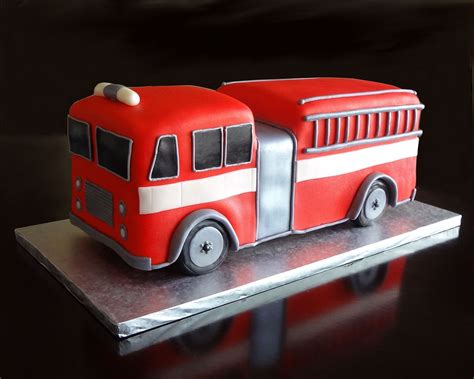 Fire Truck — Childrens Birthday Cakes Fireman Cake Firetruck Cake