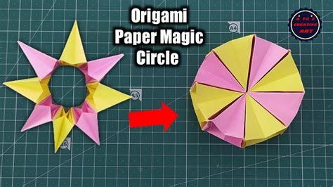 Diy How To Fold An Easy Origami Magic Circle Fireworks Funny Paper
