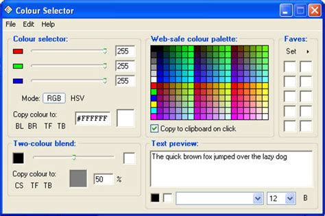 Colour Selector Download