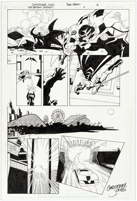 Hakes The Batman Strikes 4 Comic Page Original Art By Christopher