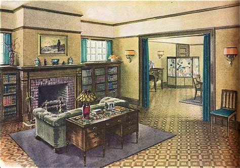1921 Armstrong Living Room 1920s Home Decor 1920s Interior Design