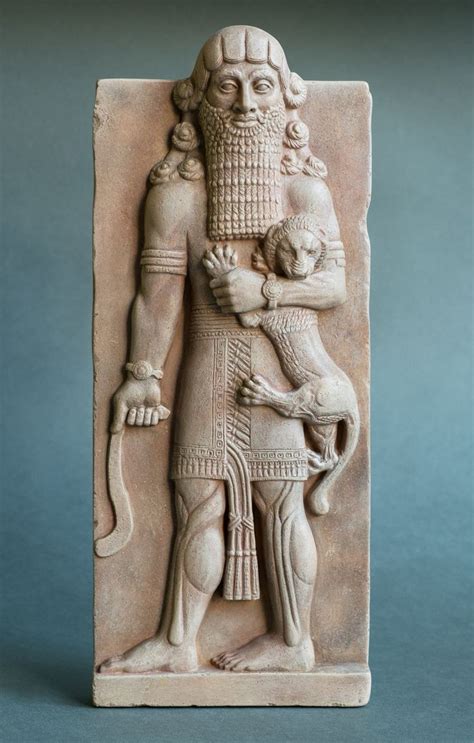 Gilgamesh With A Lion A Copy Of The Historical Relief Etsy In 2021