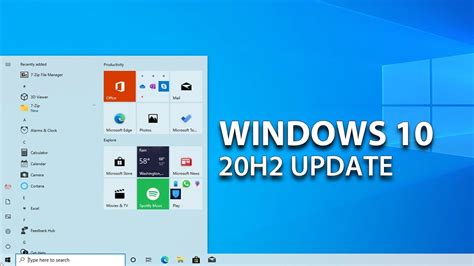 Windows 10 20h2 Update New Features And More Youtube