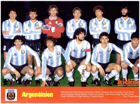 SELECCIÓN DE ARGENTINA en la temporada 1985 86
