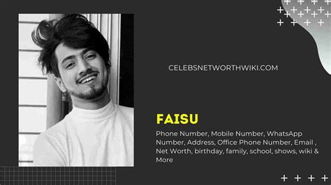 Faisu Phone Number , WhatsApp Number, Office Phone Number