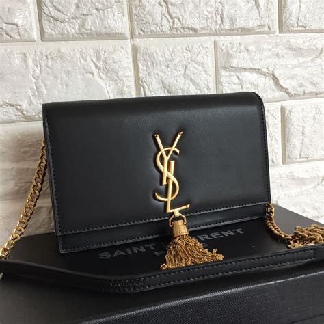 Ysl Saint Laurent Slp Chain Flap Bag With Tassels Bolsas Bolsas De