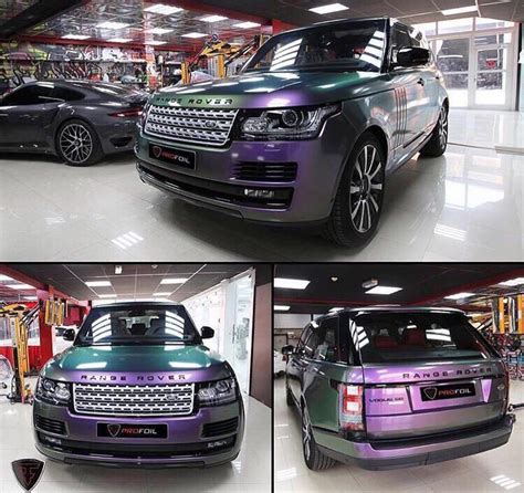 Range Rover Changing Color Purple Car Hot Rides Luxury Suv Car