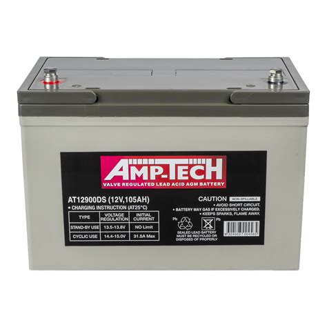 12v Agm Deep Cycle Battery 105ah Energy Unlimited