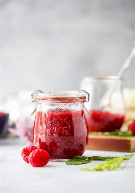Homemade Raspberry Jam Recipe Without Pectin Joyful Healthy Eats