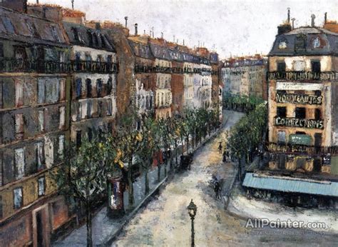 Maurice Utrillo Rue Custine A Montmartre Oil Painting Reproductions For