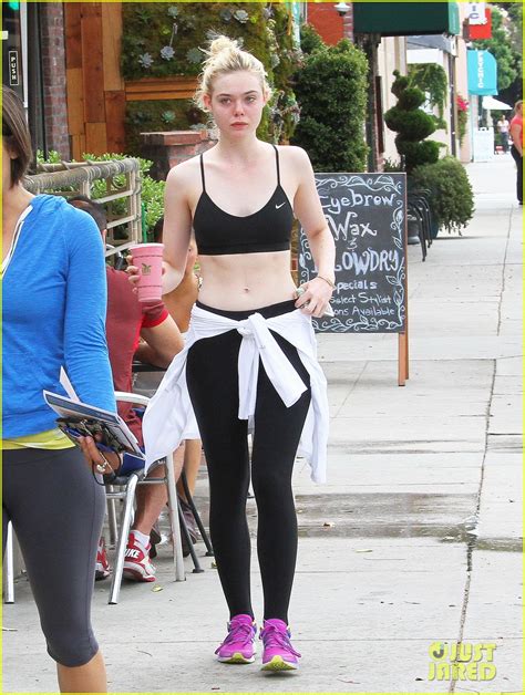 Elle Fanning Displays A Toned Physique After The Gym Photo