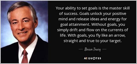 Brian Tracy Quote Your Ability To Set Goals Is The Master Skill Of
