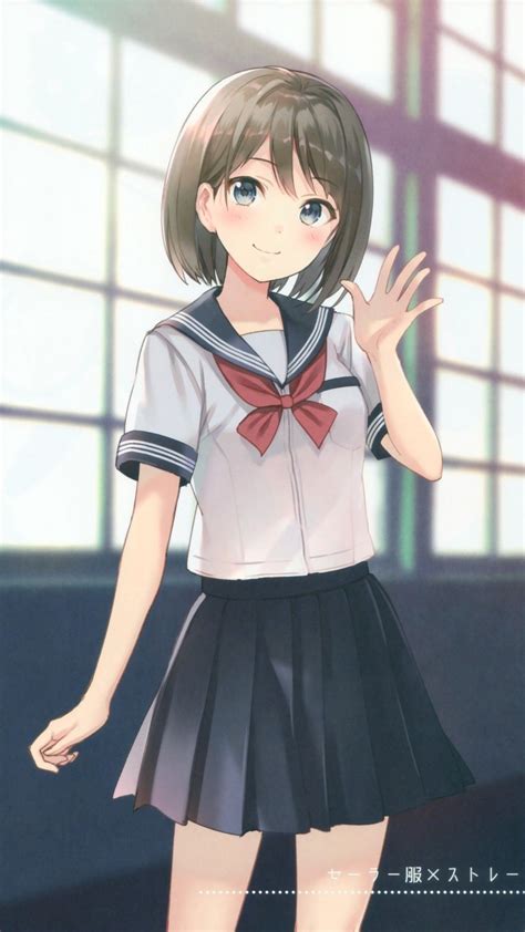 Anime Girl School Uniform 4k Hd Anime 4k Wallpapers Images Gambaran