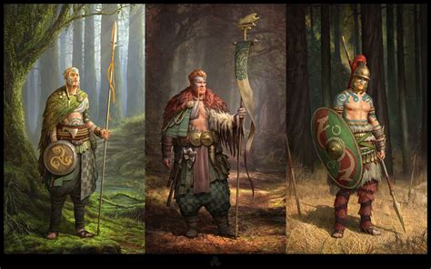 Artstation Celts Roman Zawadzki Celtic Fantasy Character Art