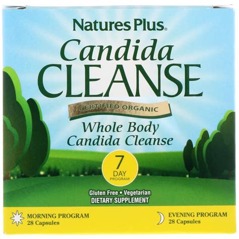 nature s plus candida cleanse 7 day program 2 bottles 28 capsules each iherb