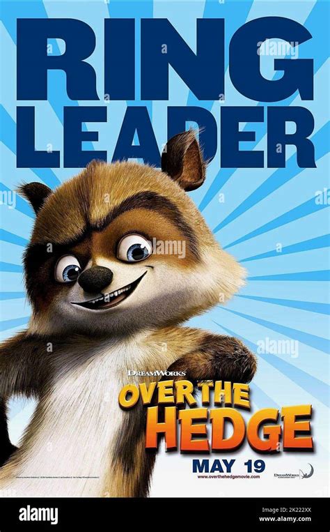 Rj Poster Over The Hedge 2006 Stock Photo Alamy