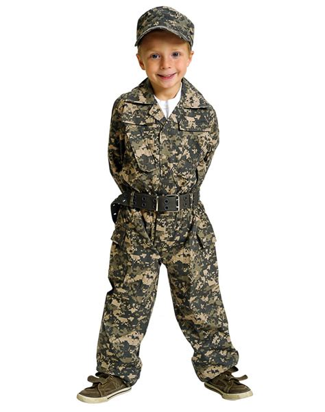 Jr Camo Gear Kids Army Costume