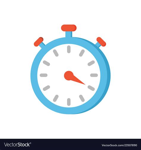 Timer Clock Icon Closeup Royalty Free Vector Image