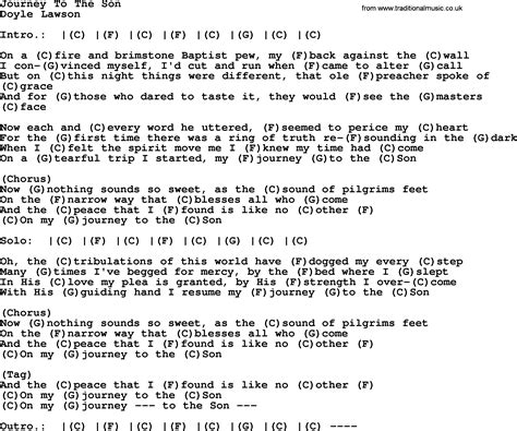 Journey To The Son - Bluegrass lyrics with chords
