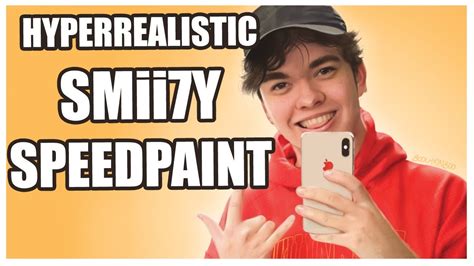 Drawing A Hyper Realistic Portrait Of Smii7y Youtube