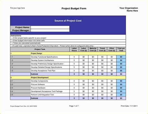 Project Management Excel Templates Free Download Of Project Management