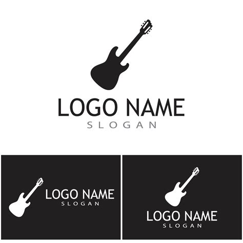 Cross Guitar Music Band Emblem logo design 8040759 Vector Art at Vecteezy