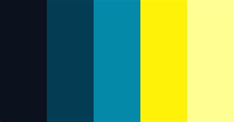 Creative Blue Yellow Color Scheme Blue