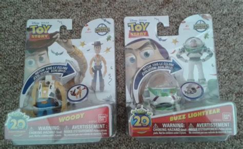 Disney Toy Story 20th Anniversary Woody Buzz Lightyear Hatch Heroes