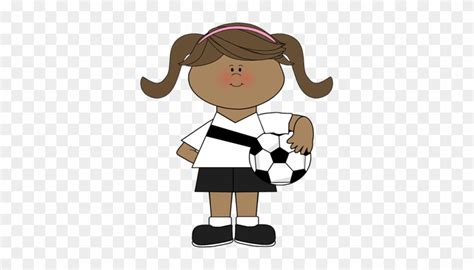 Girl Holding Soccer Ball Clip Art Girl Holding Ball Clipart Free